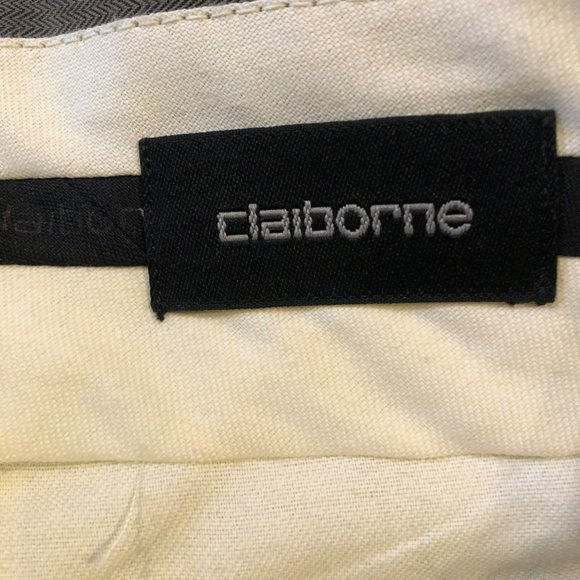 Liz Claiborne Men's Pleated Loose Fit Pants w/Cuffs Green Sz 32x30 Pressed Seam - Picture 5 of 8